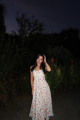 Rachel Flutter Sleeves Maxi Dress
