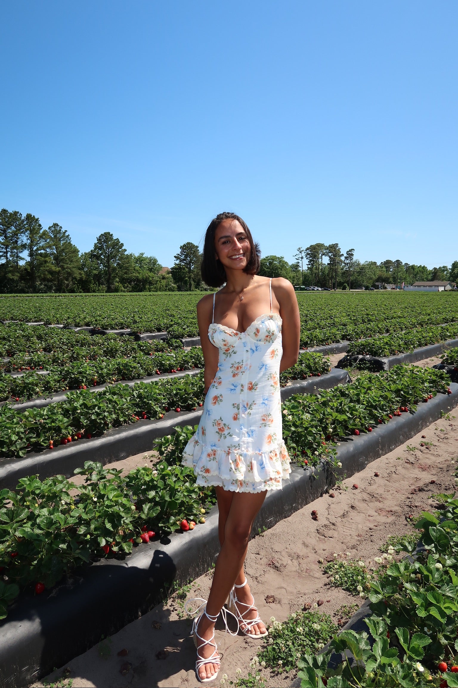 Colleen floral smocked mini dress