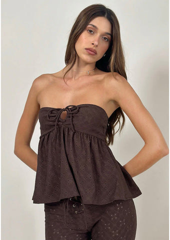 Miranda strapless top