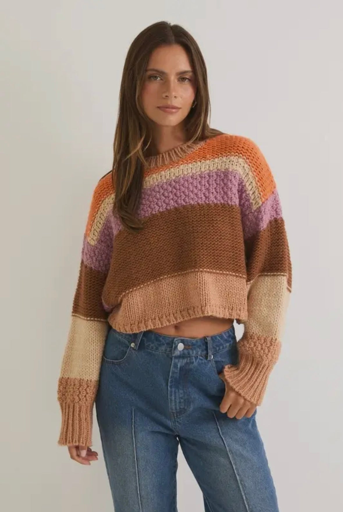 Falling for you crop sweater