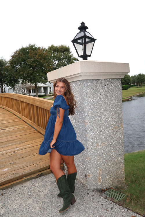 Dolly Denim Mini Dress