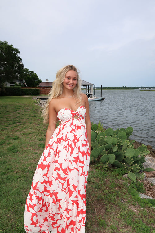 Natalie cherry blossom maxi