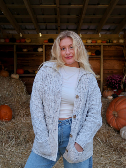 Heather Oversized Cardigan