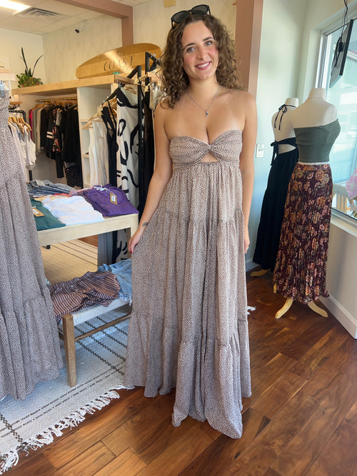 Sky to Moon strapless maxi dress