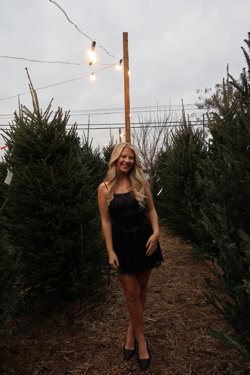 Holly sparkle mini dress