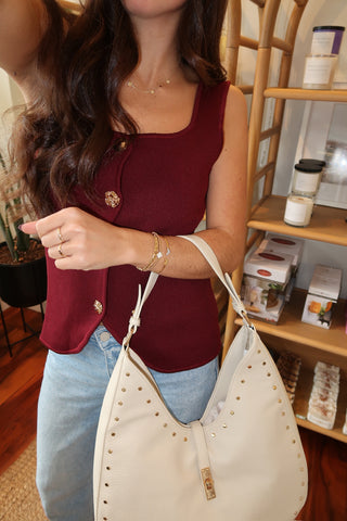 Mikey Faux Leather Oversize Bomber Jacket