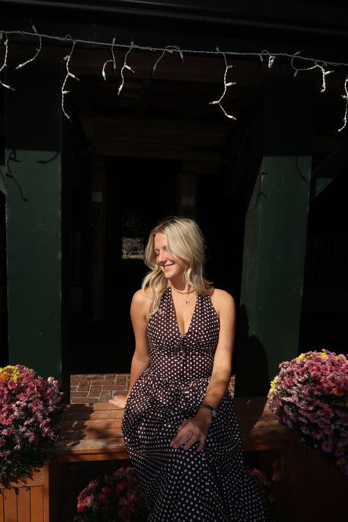 Polka Breeze Maxi Dress