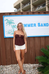 Bailey lace knit shorts