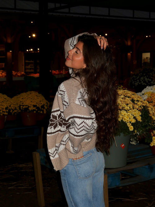 Fair Isle Sweater Jacket