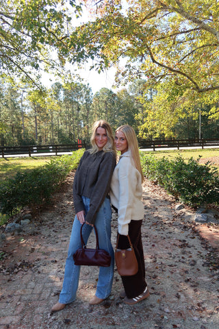 Mikey Faux Leather Oversize Bomber Jacket