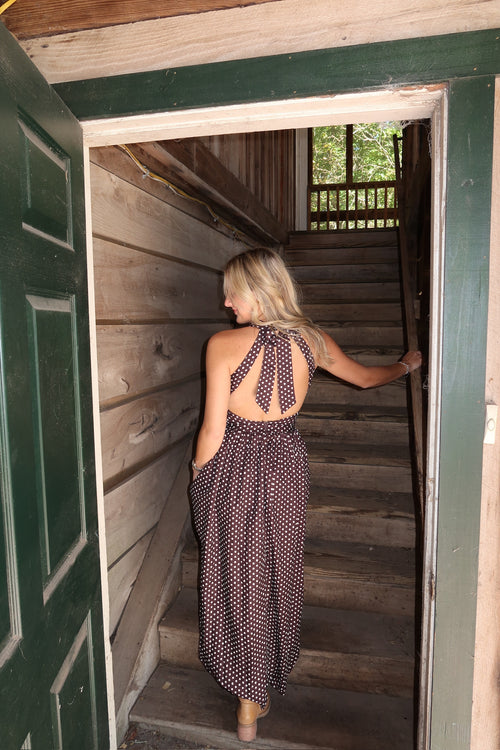 Polka Breeze Maxi Dress