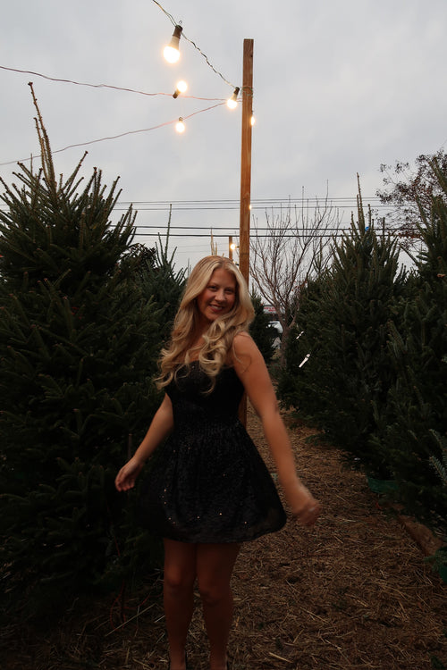 Holly sparkle mini dress