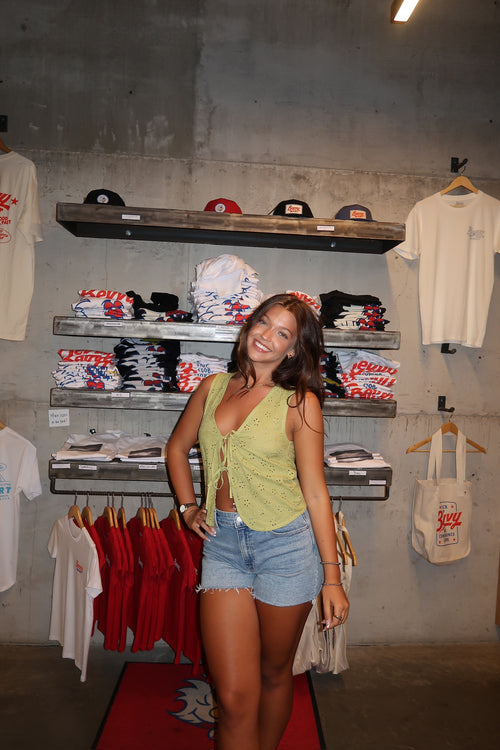 Kayve Tie Front Top