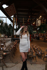 Twinkle sequin mini skirt