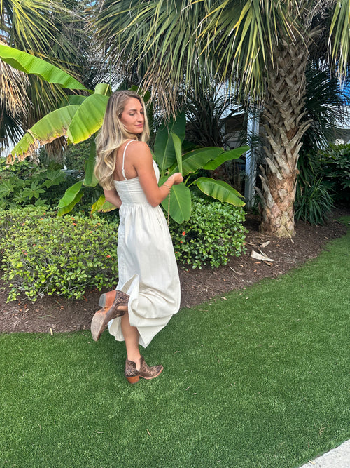 Runaway the Label sand Zephy maxi dress