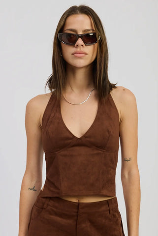 Olive Drop Waist Midi Dress