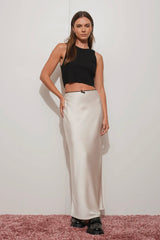 Pretty Garbage satin maxi skirt