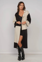 Sky to Moon patch print long cardigan