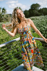 Kelani luxe midi dress - phaedra print