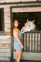Halter Open Back Vest - Dixie Denim