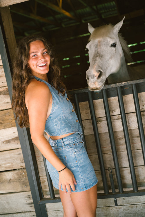 Denim Mini Skirt - Dixie Denim